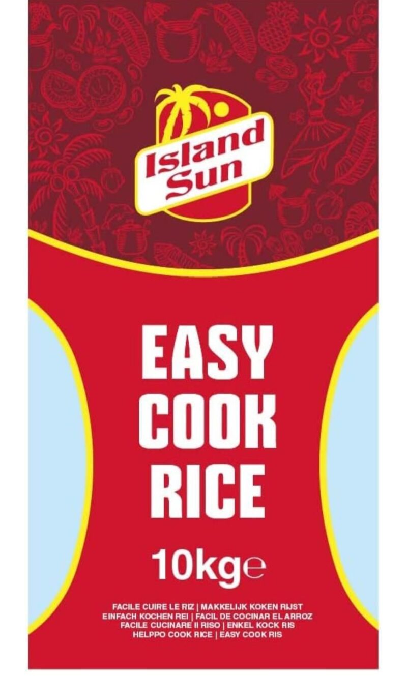 Island sun easy cook rice 
 10kg